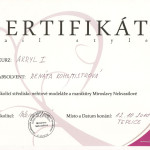 Certifikát Akryl 1